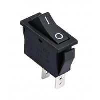 KCD3-111 B/B Переключатель 1 клав. черный без фиксации