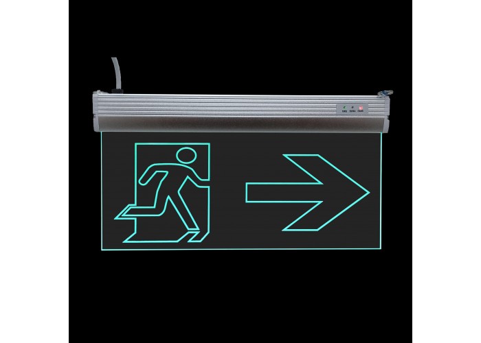 Светильник евакуационный  S503 ACRYLIC LED 3W GRAVING «Вказівник двері праворуч»