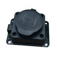 Силова розетка TNSy RUBBER з захисною кришкою та заземленням IP44 (TNSy5000075)