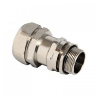 Муфта металлорукав-коробка DN 12 с уплотнением кабеля, IP68, М12х1,5, д.5 - 9мм, 6014P12M120509, ДКС
