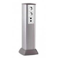 Колонна алюминиевая, 120х120х500, цвет белый RAL9010 19552 ДКС