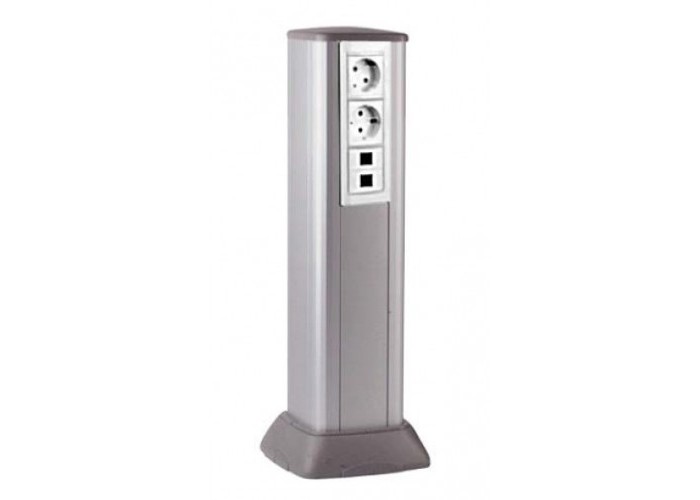 Колонна алюминиевая, 120х120х500, цвет белый RAL9010 19552 ДКС