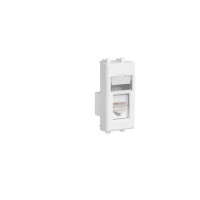 Компьютерная розетка RJ-45 модульная, кат.5е, Avanti, Белое облако, 1 модуль, 4400461, ДКС