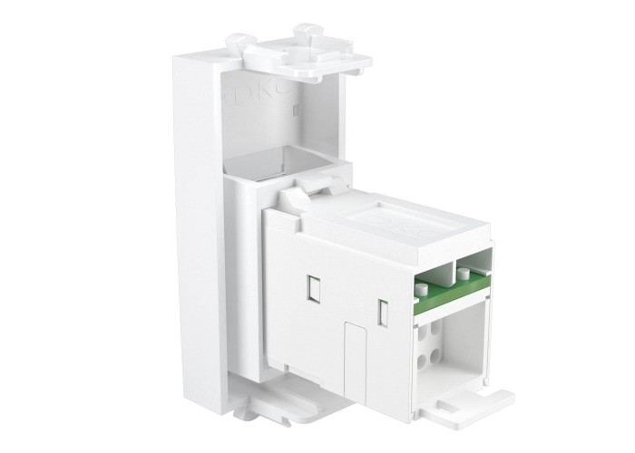 Компьютерная розетка RJ-45 модульная, кат.5е, Avanti, Белое облако, 1 модуль, 4400461, ДКС
