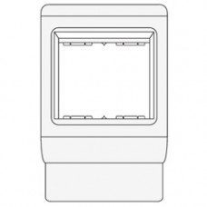 PDA-GN 150 Рамка-суппорт под 2 модуля Gewiss, цвет белый RAL9001 00257 ДКС