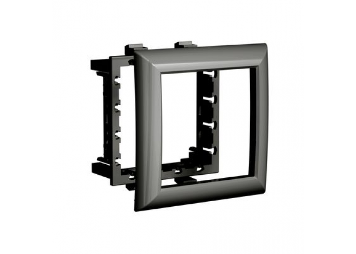 Рамка-суппорт Avanti для In-liner Front, черный, 2 модуля, 4402912, ДКС