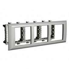 Рамка-суппорт Avanti для In-liner Front, серебристый металлик, 6модулей, 4404916, ДКС