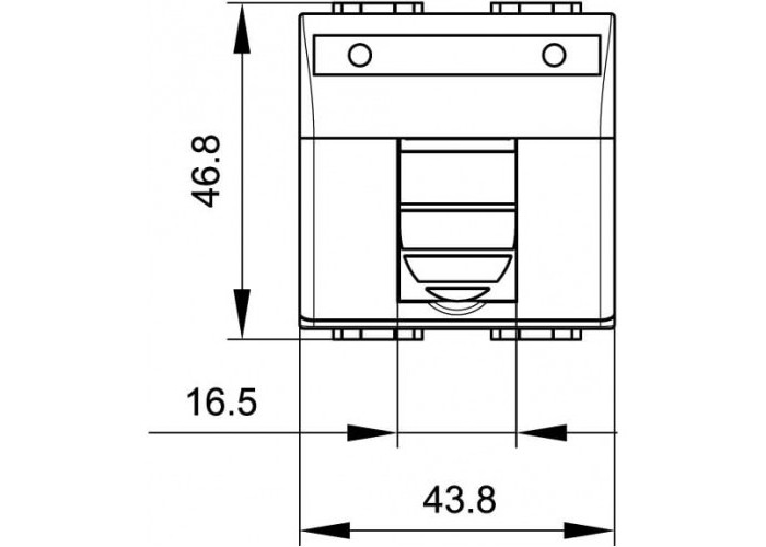 Компьютерная розетка RJ-45 категории 5е, UTP, (адаптер+модуль AMP), 2 модуля белый, 76642B, ДКС