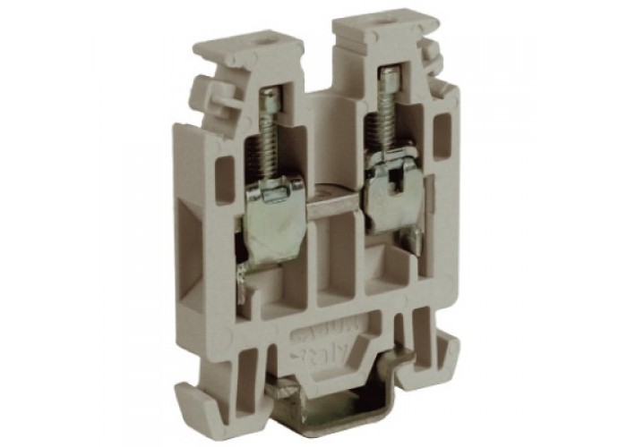 RN.2/GR, проходной мини-зажим серый, 400V, 24A 2,5 mm2 ZRN500GR ДКС
