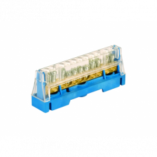 Клеммная колодка 1p (D 9x5,3+2x6), 750V (цвет - синий) 5011N ДКС