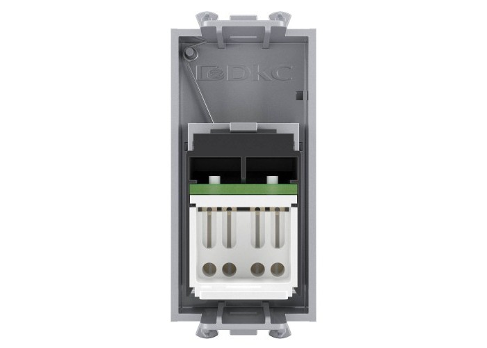 Компьютерная розетка RJ-45 модульная, кат.5е, Avanti, Закаленнаясталь, 1 модуль, 4404461, ДКС