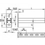 BBD2140 (34054) Консоль двойная DBM, 41х21мм, для лотка с основанием 400мм ДКС
