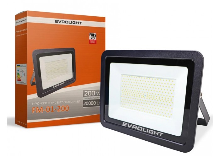 LED прожектор Evrolight FM-01-200 (57065) 200Вт 6400K