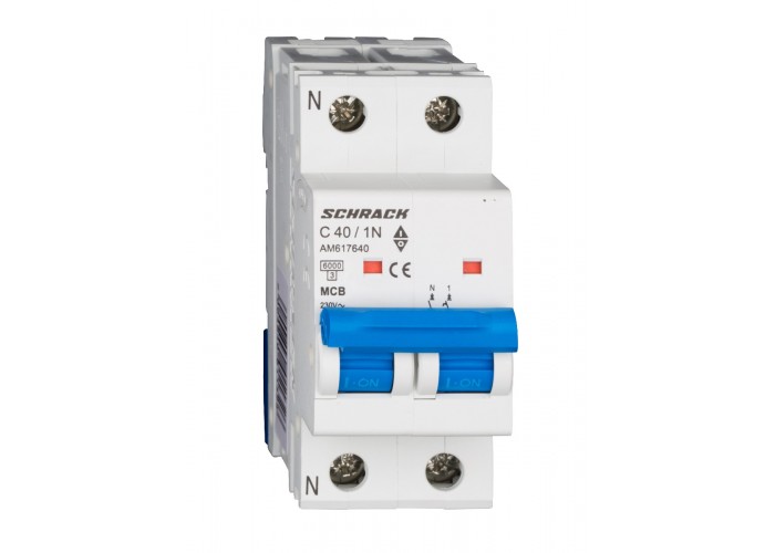 Автоматичний вимикач Schrack AM617640 6кА 40А 1P+N C
