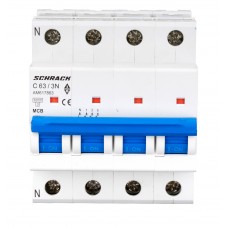 Автоматичний вимикач Schrack AM617863 6кА 63А 3P+N C
