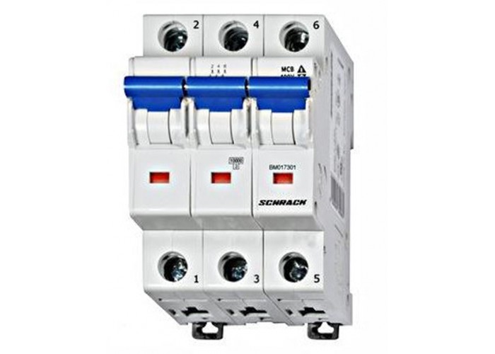 Автоматичний вимикач Schrack BM618325ME 6кА 25А 3P х-ка B ME