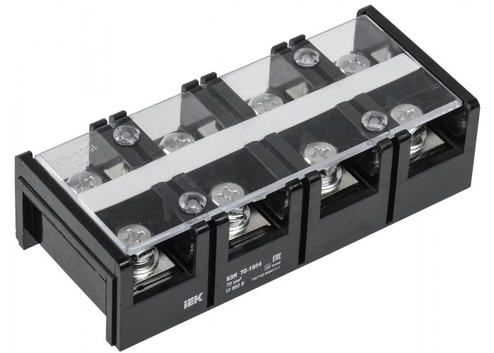 Блок затискачів IEK YZN42-04-070-K02 БЗН ТС-1504 70мм² 150A 4 пари