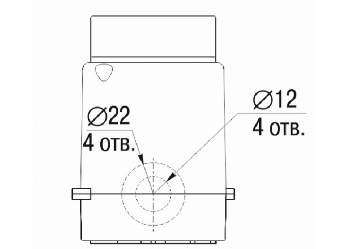 Бокс КМПн 2/2 на 2 модуля навесной 140х53х83 IP30, IEK