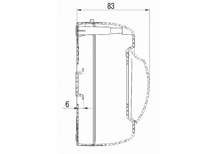 Бокс КМПн 2/2 на 2 модуля навесной 140х53х83 IP30, IEK
