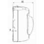 Бокс КМПн 2/2 на 2 модуля навесной 140х53х83 IP30, IEK