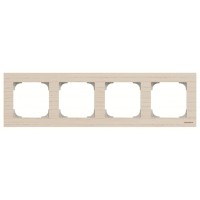 Чотиримісна рамка ABB Sky 2CLA857400A2001 8574 FR (ясен)