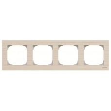 Чотиримісна рамка ABB Sky 2CLA857400A2001 8574 FR (ясен)