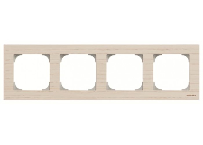 Чотиримісна рамка ABB Sky 2CLA857400A2001 8574 FR (ясен)