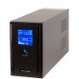 ДБЖ LogicPower LP4977 LPM-L625VA в металевому корпусі з LCD дисплеєм та 2 євророзетками (437Вт) AVR 7.5Ач 12В (чорний)