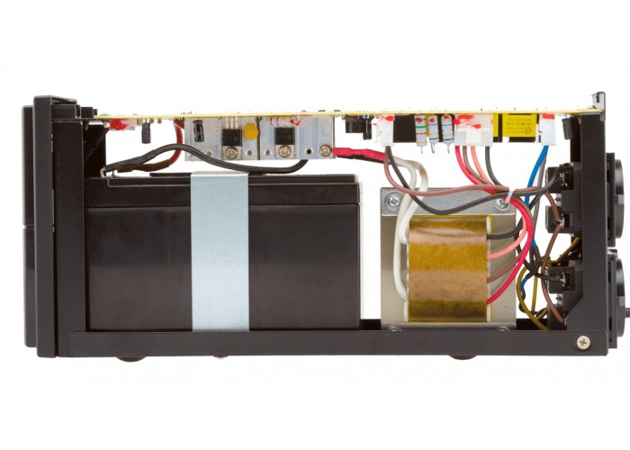 ДБЖ LogicPower LP4977 LPM-L625VA в металевому корпусі з LCD дисплеєм та 2 євророзетками (437Вт) AVR 7.5Ач 12В (чорний)