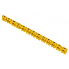 Жовті кабельні маркери IEK UMK04-02-4 МКН-4 4мм² (1000шт/упак)