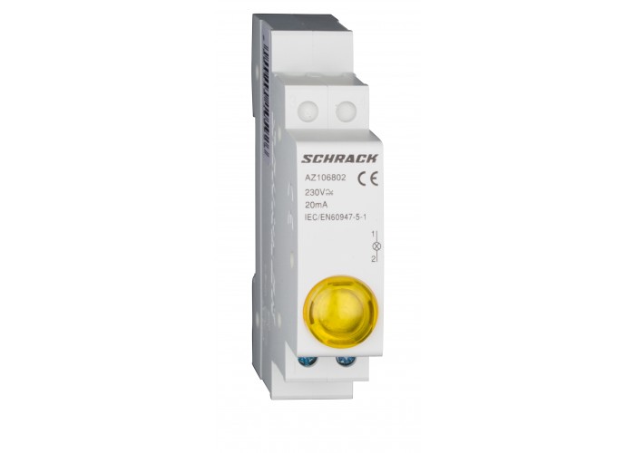 Жовтий модульний LED індикатор Schrack AZ106802 230В AC