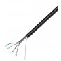Кабель Logicpower Cat. 5e UTP 4x2x0.51мм CCA 305м. з тросом 7x0,4мм