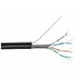 Кабель Logicpower Cat. 5e UTP 4x2x0.51мм CCA 305м. з тросом 7x0,4мм