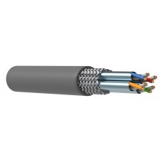 Кабель зв'язку (вита пара) ITK S/FTP кат.6A 4x2х23(0,57мм) AWG solid PVC сірий LC1-C6A04-611 (305м)