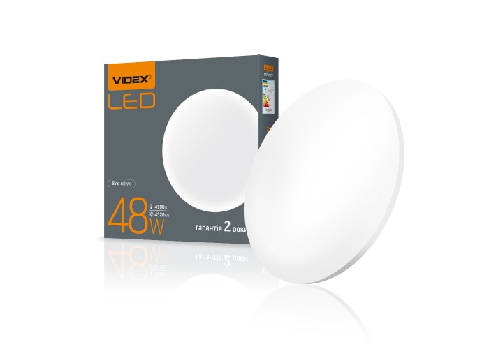 Круглий матовий LED світильник Videx 48Вт 4100K (VL-CLR-484М)