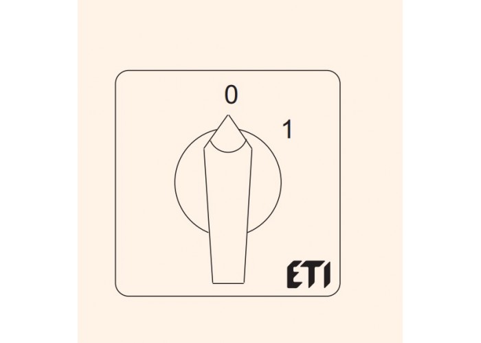 Выключатель "0-1" (серо-черный) ETI CS 32 90 U (4773003)