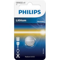 Літієва батарейка Philips CR1632/00B Lithium CR 1632 BLI 1