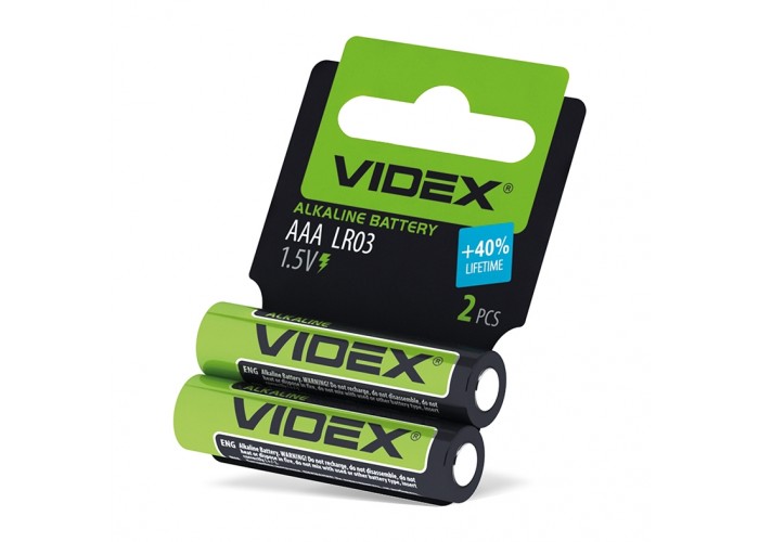 Лужна батарея Videx LR03 AAA (LR03/AAA 2pcs SC) 2 шт