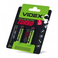 Лужна батарея Videx Turbo LR03 (LR03T/AAA 2B) 2 шт