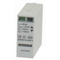 Модуль захисного розрядника Schrack IS010075 IS 20кА N-PE