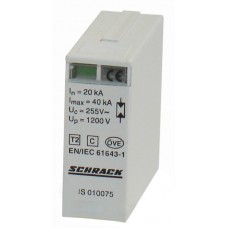Модуль захисного розрядника Schrack IS010075 IS 20кА N-PE