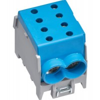 Модульний ввідний клемник Hager KH70B 1P 2x70²/2x50² 160А (синя)
