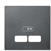 Накладка USB розетки Schneider Electric Merten System M MTN4367-0414 (антрацит)