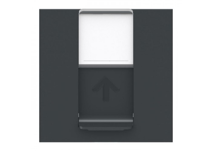 Одинарная компьютерная розетка Schneider Electric NU341154 RJ45 cat.5e UTP с полем для надписи 2М (антрацит)