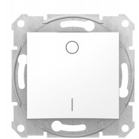 Одноклавішний двополюсний вимикач Schneider Electric Sedna SDN0200121 10А (білий)