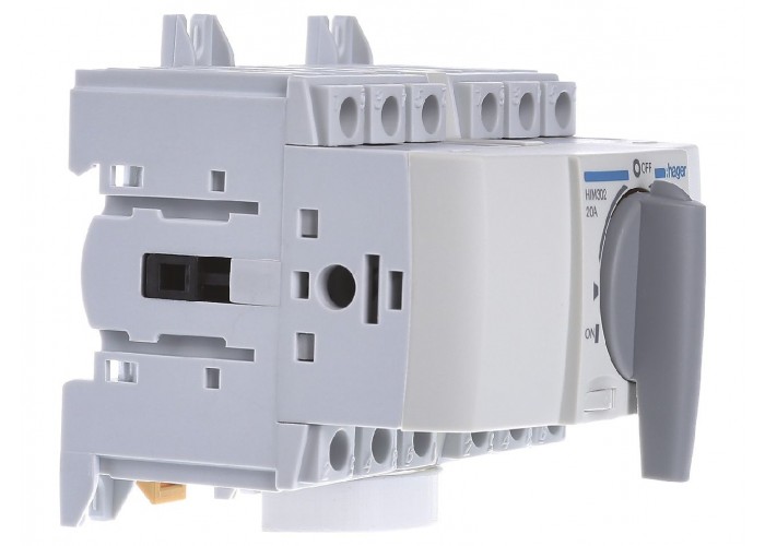 Переключатель Hager HIM302 I-0-II 20А 400/690В 3P 5м
