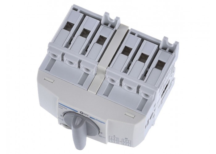 Переключатель Hager HIM302 I-0-II 20А 400/690В 3P 5м