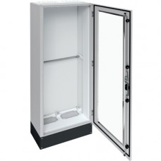 Підлоговий щит із прозорими дверима Hager FR22L2 Univers IP55/II 1850x550x275мм із цоколем h=200мм