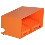 Подвійний педальний вимикач Schneider Electric XPER3100D із кришкою (оранжевий)