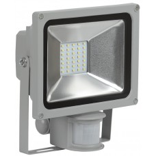 Прожектор LED СДО 05-20Вт із детектором сірий IEK IP44